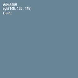 #6A8595 - Hoki Color Image