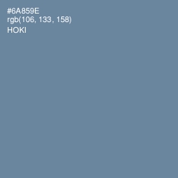 #6A859E - Hoki Color Image