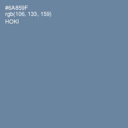 #6A859F - Hoki Color Image