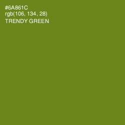 #6A861C - Trendy Green Color Image