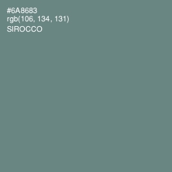 #6A8683 - Sirocco Color Image