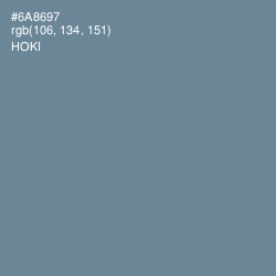 #6A8697 - Hoki Color Image