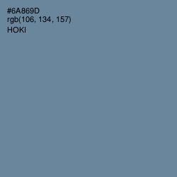 #6A869D - Hoki Color Image