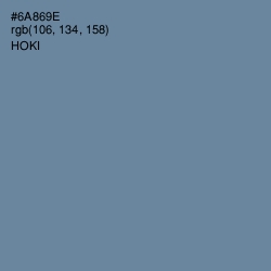 #6A869E - Hoki Color Image