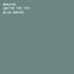 #6A8783 - Blue Smoke Color Image