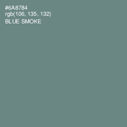 #6A8784 - Blue Smoke Color Image