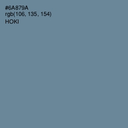 #6A879A - Hoki Color Image