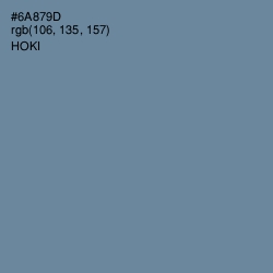 #6A879D - Hoki Color Image