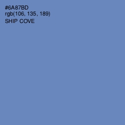 #6A87BD - Ship Cove Color Image