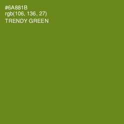 #6A881B - Trendy Green Color Image
