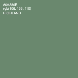 #6A886E - Highland Color Image