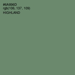 #6A896D - Highland Color Image