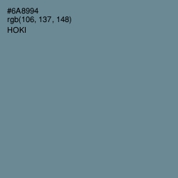 #6A8994 - Hoki Color Image