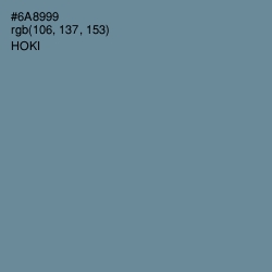 #6A8999 - Hoki Color Image