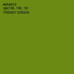 #6A8A13 - Trendy Green Color Image