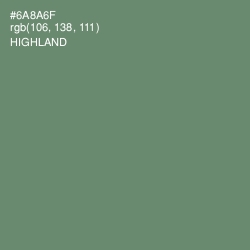 #6A8A6F - Highland Color Image