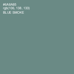 #6A8A85 - Blue Smoke Color Image