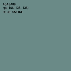 #6A8A88 - Blue Smoke Color Image