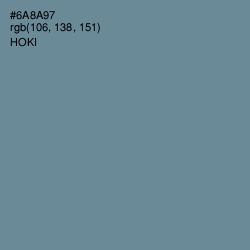 #6A8A97 - Hoki Color Image