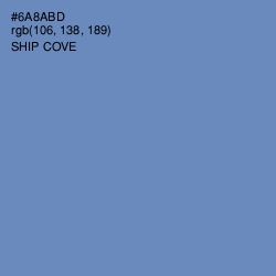 #6A8ABD - Ship Cove Color Image