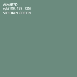 #6A8B7D - Viridian Green Color Image
