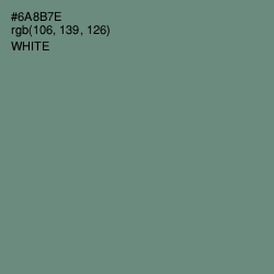 #6A8B7E - Viridian Green Color Image