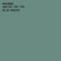 #6A8B82 - Blue Smoke Color Image