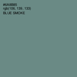#6A8B85 - Blue Smoke Color Image