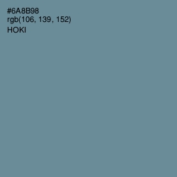 #6A8B98 - Hoki Color Image