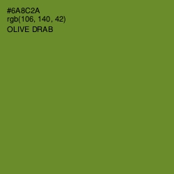 #6A8C2A - Olive Drab Color Image