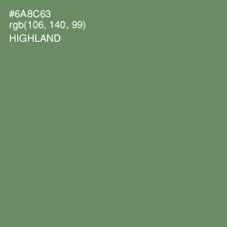 #6A8C63 - Highland Color Image