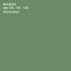 #6A8C64 - Highland Color Image
