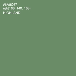 #6A8C67 - Highland Color Image