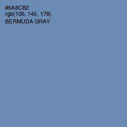 #6A8CB2 - Bermuda Gray Color Image