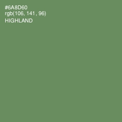 #6A8D60 - Highland Color Image