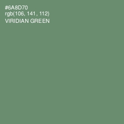 #6A8D70 - Viridian Green Color Image
