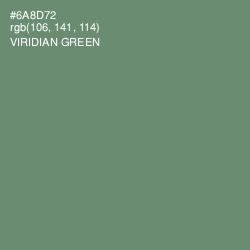 #6A8D72 - Viridian Green Color Image