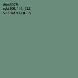 #6A8D7B - Viridian Green Color Image