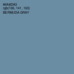 #6A8DA3 - Bermuda Gray Color Image