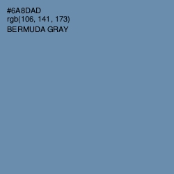 #6A8DAD - Bermuda Gray Color Image