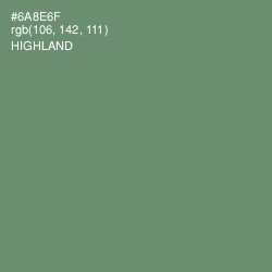 #6A8E6F - Highland Color Image