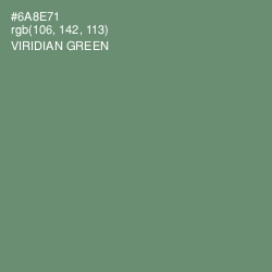 #6A8E71 - Viridian Green Color Image