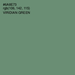 #6A8E73 - Viridian Green Color Image