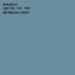 #6A8EA0 - Bermuda Gray Color Image