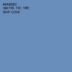 #6A8EBC - Ship Cove Color Image
