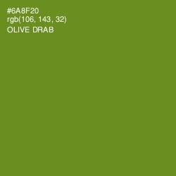 #6A8F20 - Olive Drab Color Image