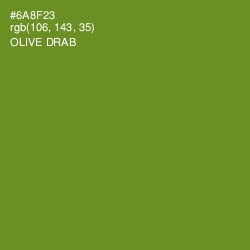 #6A8F23 - Olive Drab Color Image