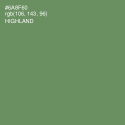 #6A8F60 - Highland Color Image