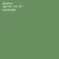 #6A8F61 - Highland Color Image