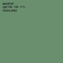#6A8F6F - Highland Color Image